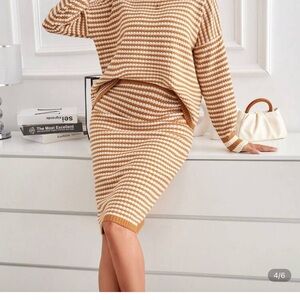 Knit midi set! Skirt and sweater set. Women’s small. Fits modestly!